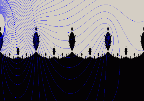 Continuous iteration of Julia set