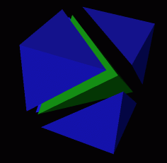 Cube into tetrahedra