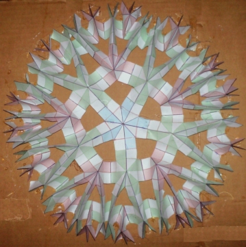 Cardboard model of hyperbolic embedding