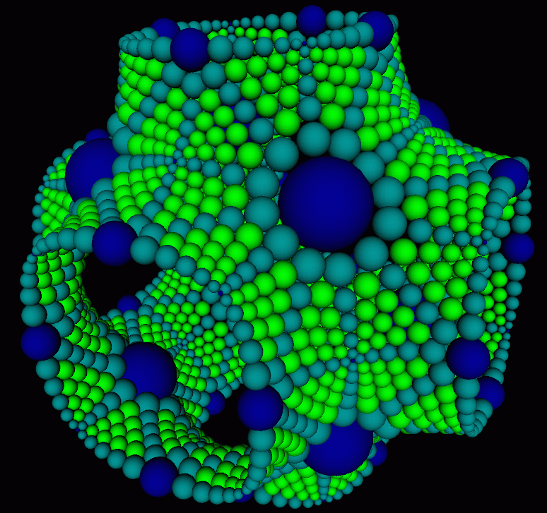 Circle packing of (6,4) hyperbolic tiling