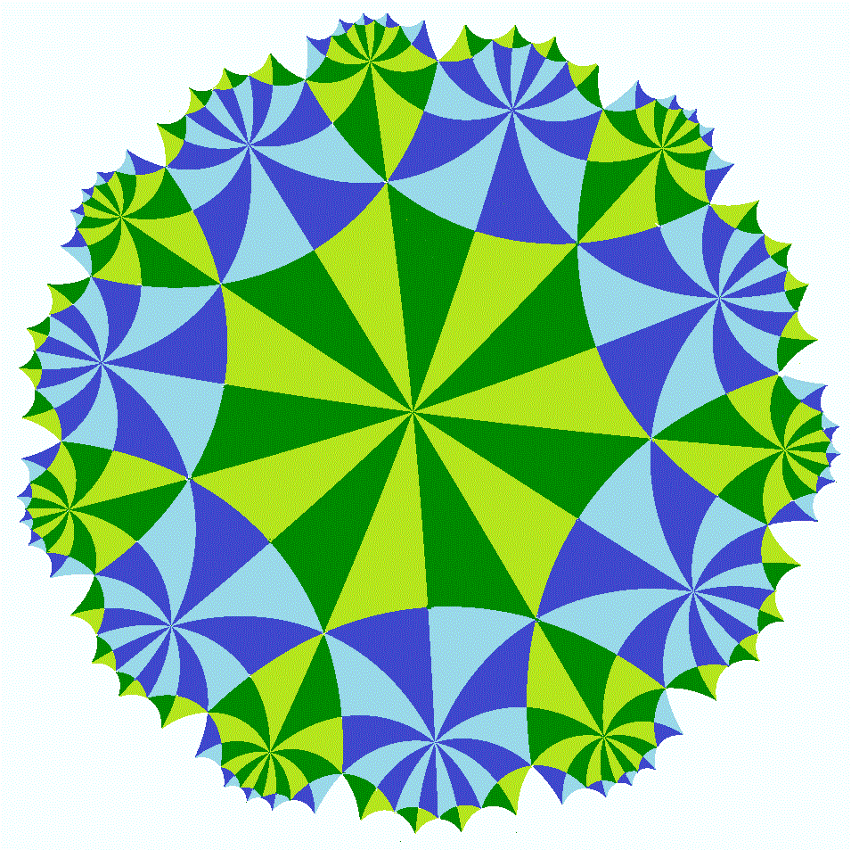 Klein tiled with {7,4}