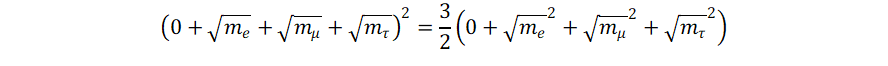 Koide formula