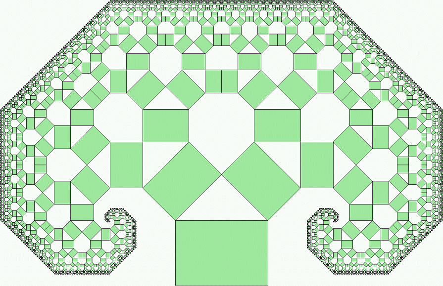 Pythagoras tree with A4 paper