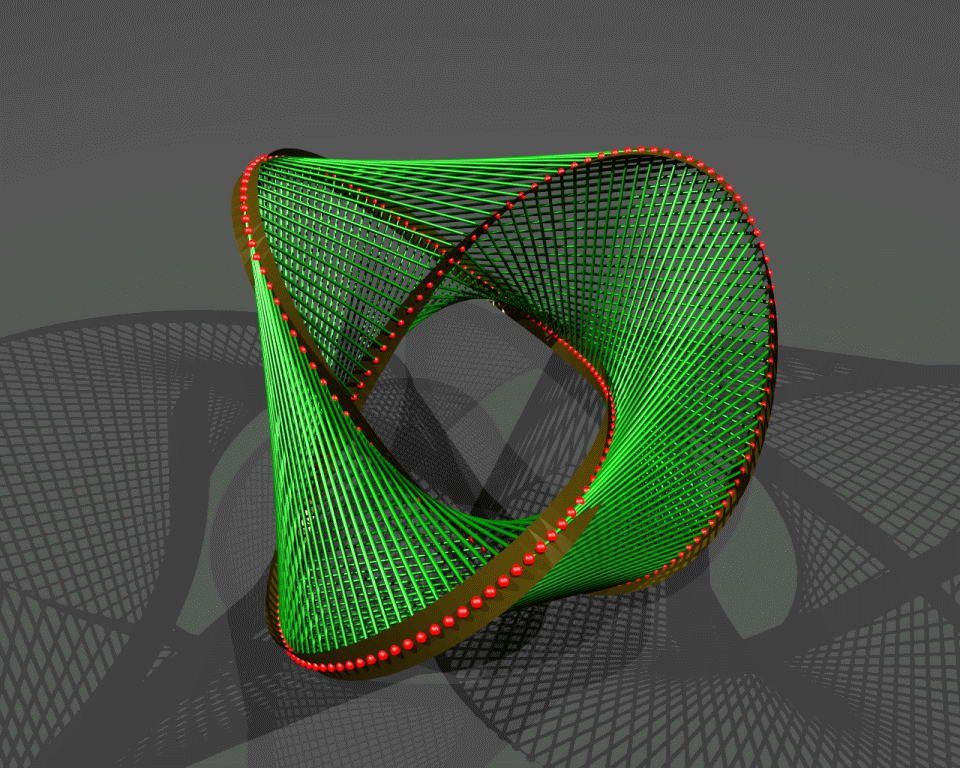 Ruled surface knot